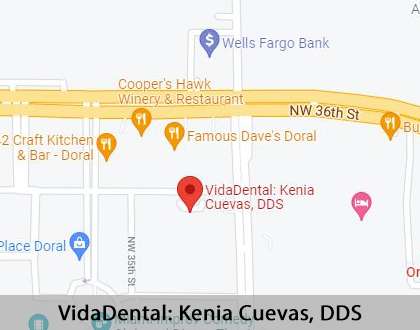 Map image for Dental Services in Doral, FL